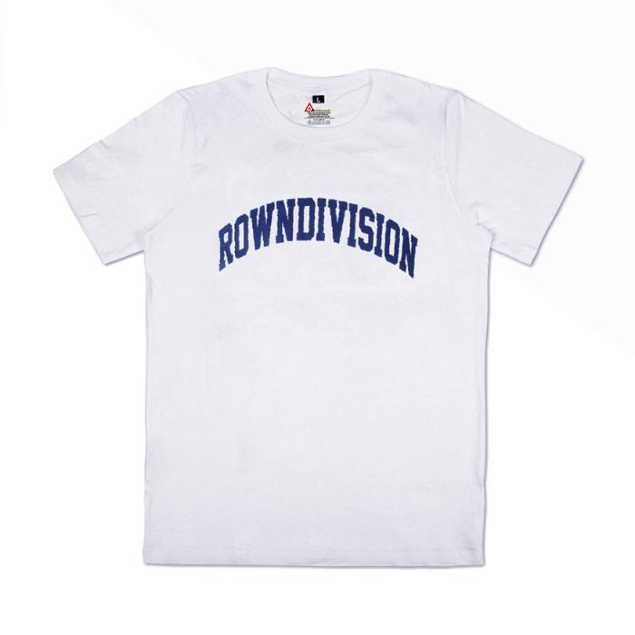T-Shirt Pria Kaos Rown Division Putih - Rown Division Kaos Flampy White - Rowndvsn Kaos Pria Distro