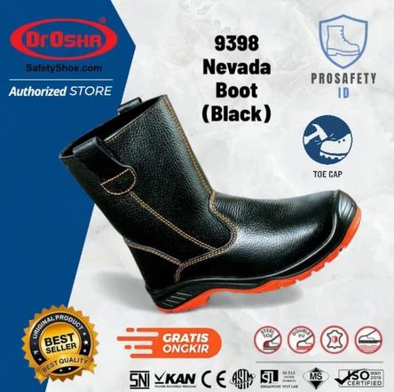Dr OSHA Nevada Boot 9398 S1 Safety Shoes - Black Pria