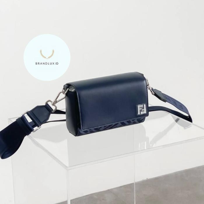 FENDI COMPACT BAG FF DENIM BLUE
