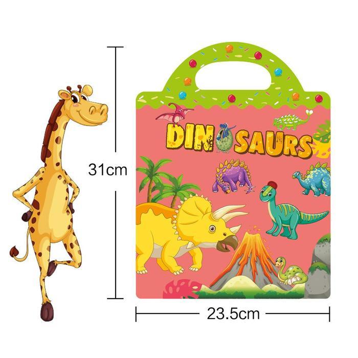 Bsm Gs  Buku Tiker Anak Reusable Ticker Diy Bag Tyle Book Ticker Puzzle Ticker Activity Book Mainan 