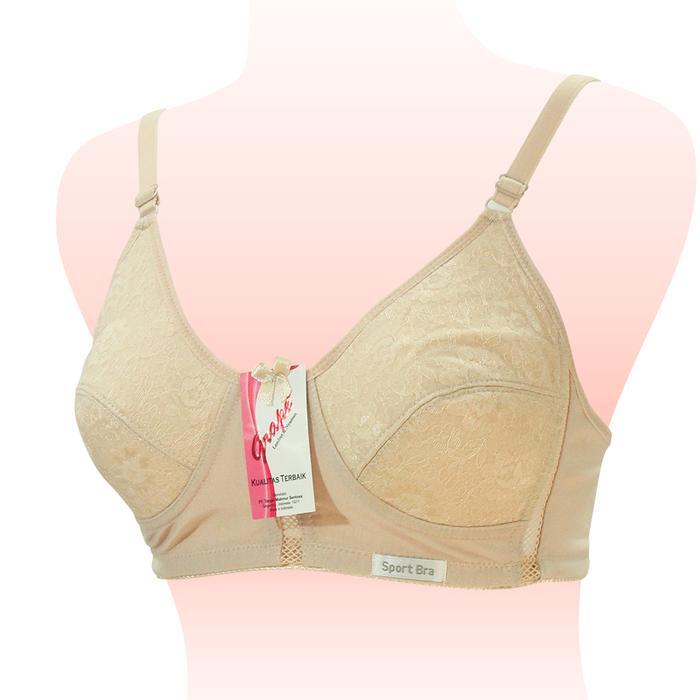 Grape - Basic Sport Bra Full Cup Coverage Tanpa Kawat Bh Sr 105