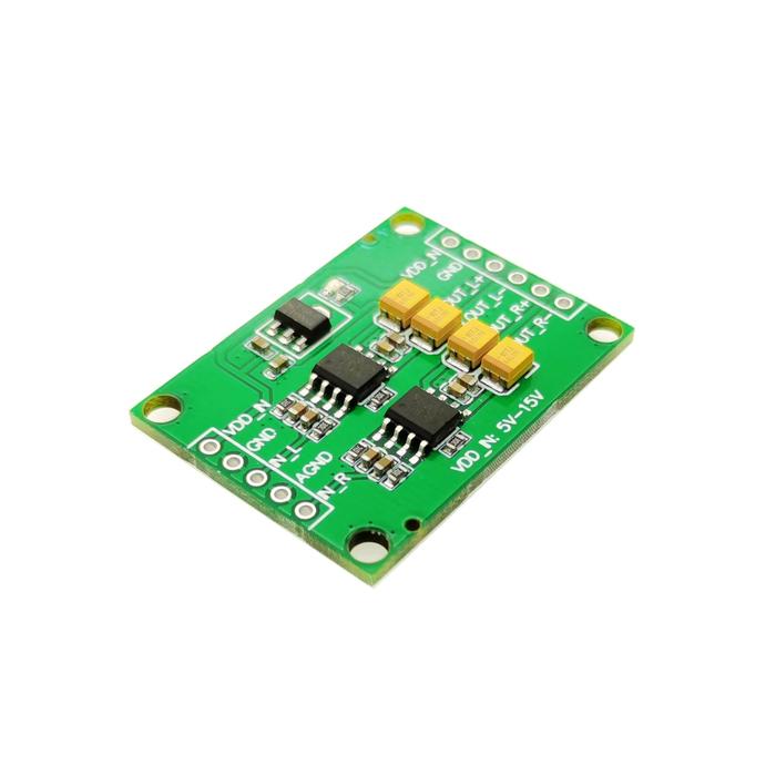 Audio single ended analog input differential balance analog output