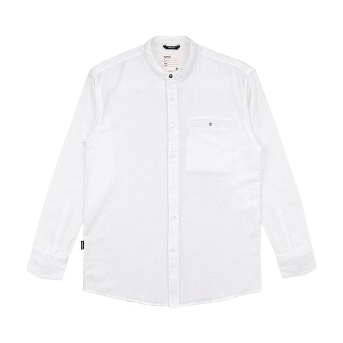 CHAPITE Imperat MATERNAL DISASTER WHITE LONG SLEEVE SHIRT STAND COLLAR KEMEJA KOKO PUTIH PANJANG