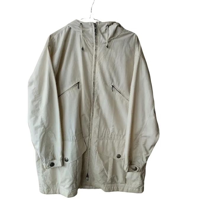Vintage 80s Y2K Jaket Parka Eddie Bauer Original Nyaman Keren Casual Basic Wanita Putih Pria Panjang