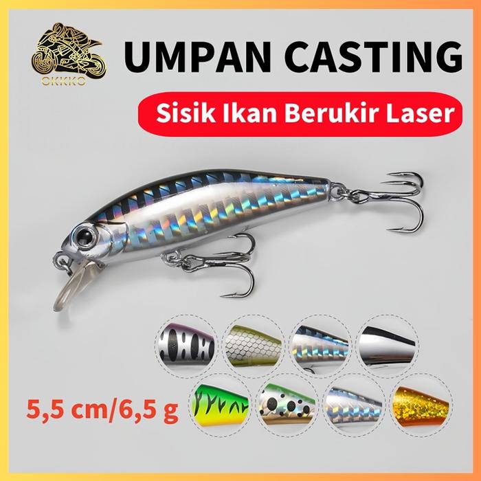 Umpan Casting / Umpan Pancing Minnow Ultralight Casting (6.5g / 5.5cm) Minnow Sinking / Fishing Lure