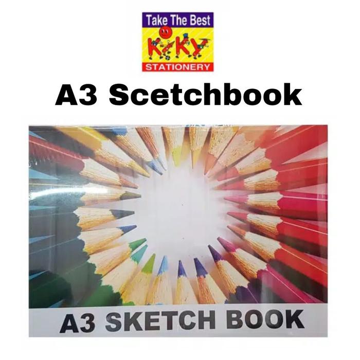 Kiky Sketchbook / Buku Gambar / Buku Sketsa A3