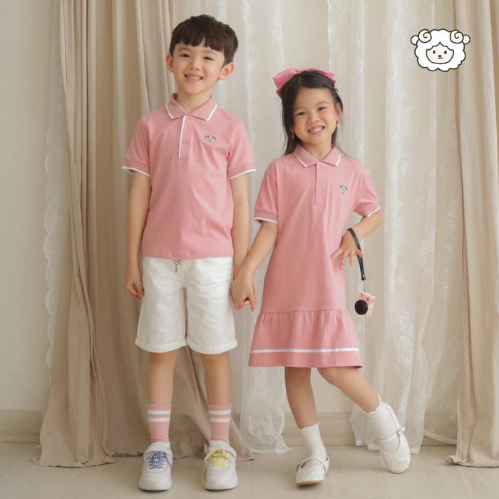 LYZORA – HANNA Polo Dress Anak Perempuan Usia 2-10 Tahun