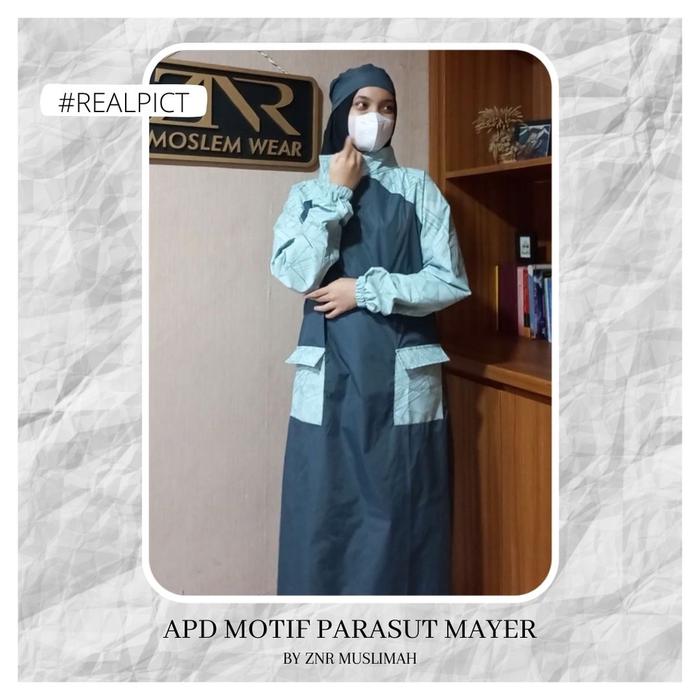 READY APD Parasut Baju Jaga Gown Motif Parasut APD Gown Medis Gown Medis Waterproof Gown APD Motif