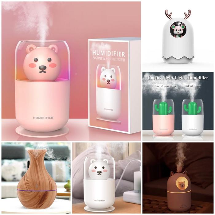 TAFFWARE Humidifier Moon Aromatherapy Ultrasonic Pewangi Ruangan Diffuser Aroma Terapi Humidifier Ca
