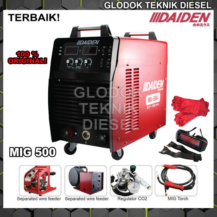 Daiden Welding Inverter Welding Machine MIG 500 A Mesin Las MIG500 ORIGINAL TERBAIK
