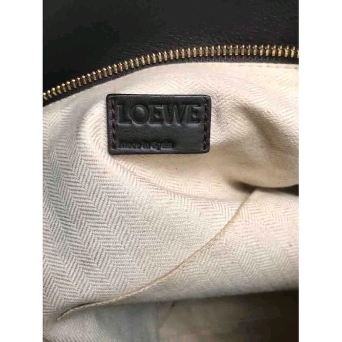 Loewe Puzzle Bag Suede Tan Med - Tas Kulit Suede Warna Coklat Muda Ukuran Sedang dari Loewe
