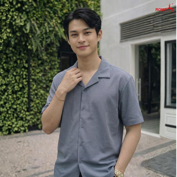 Romp Kemeja Pendek Enzim 2502 Denim bahan Enzim
