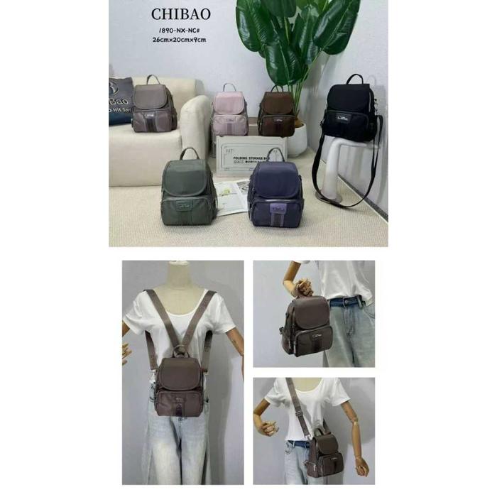 tas ransel chibao 1890-nx-nc parasut wanita terbaru stylish