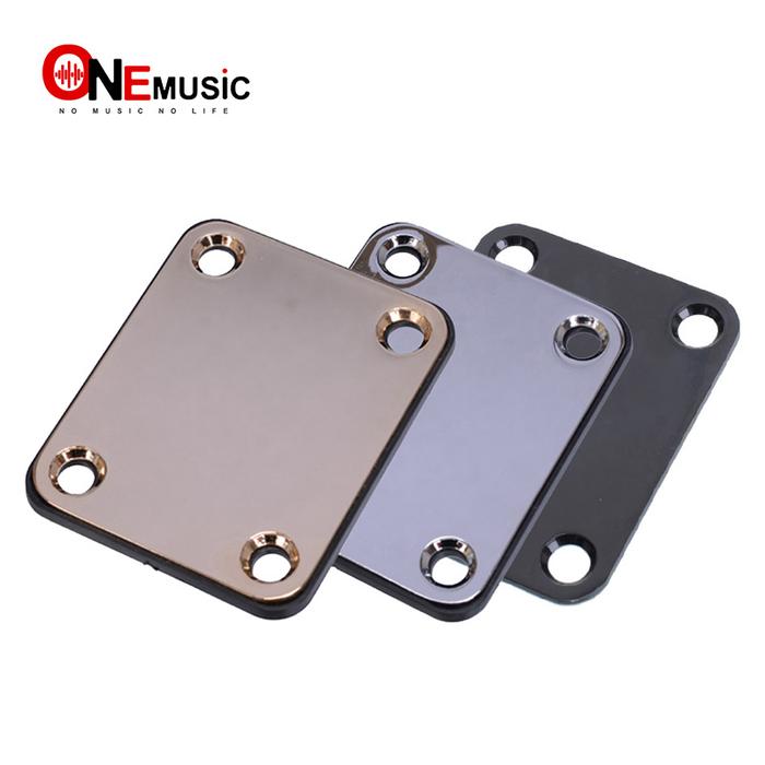 Black/Gold/Chrome Electric Bass Guitar Neck Joint Plates Guitar Neck