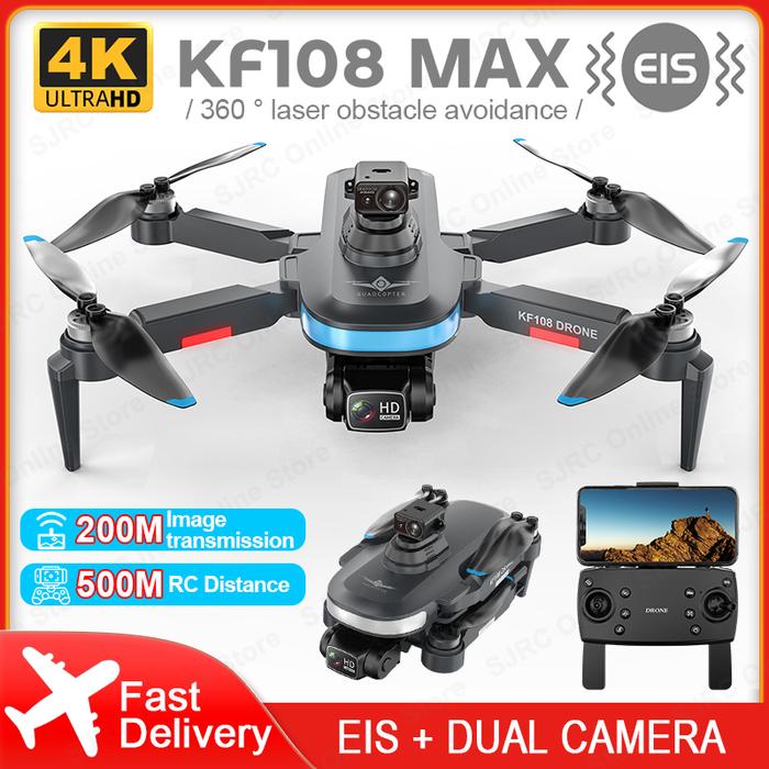 SJRC KF108 / KF108 Max Drone GPS 4K Profesional 5G Drone Menghindari