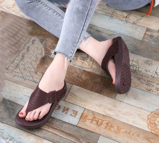 Sendal Jepit Glitter Wedges Hys 1025 Ps Sandal Jelly Karet Untuk Wanita Hitam Nyaman Tahan Lama Past