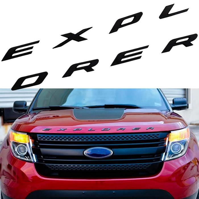 3D Letters ABS Front Hood Emblem Explorer Sport Hood Letters Stickers