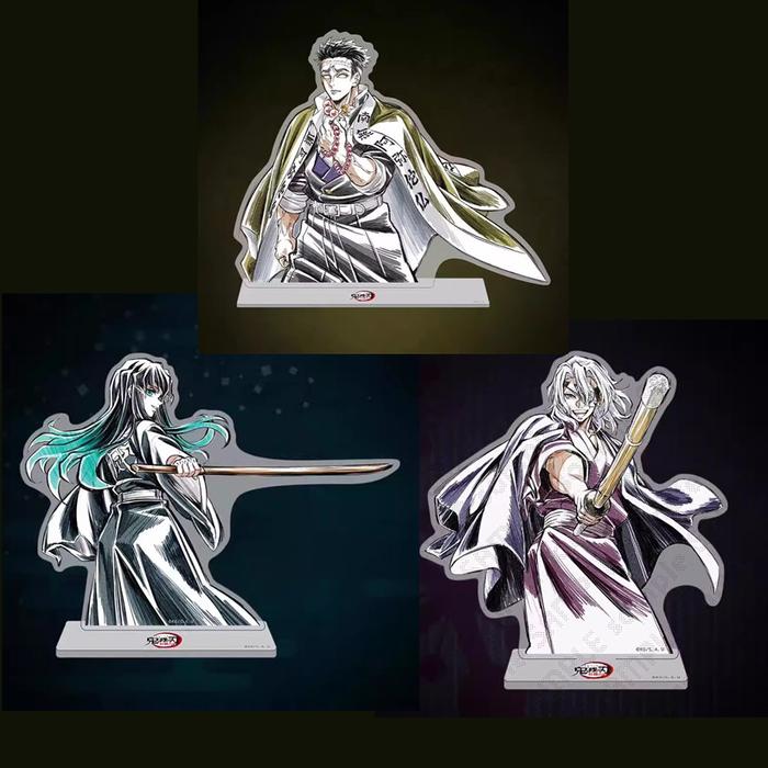 Game Tokitou Muichirou Uzui Tengen Himejima Gyomei Acrylic Stand Doll Anime Figure Model Cosplay Toy