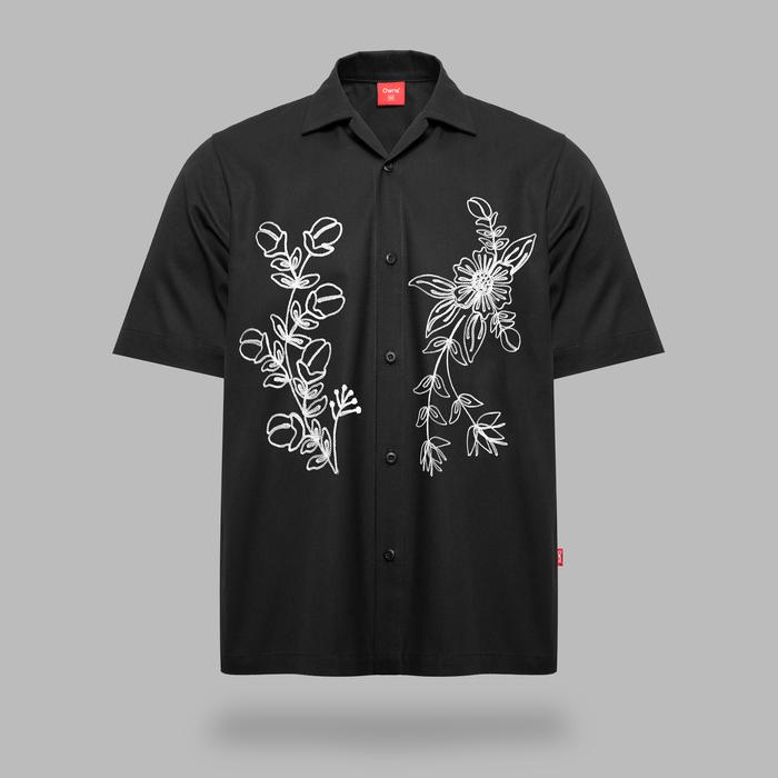 Owns Short Shirt SS Echinacea Black
