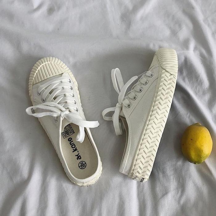 NS8037 Sepatu Kanvas Wanita Sepatu Sneakers Wanita Fashion Sepatu Casual Wanita