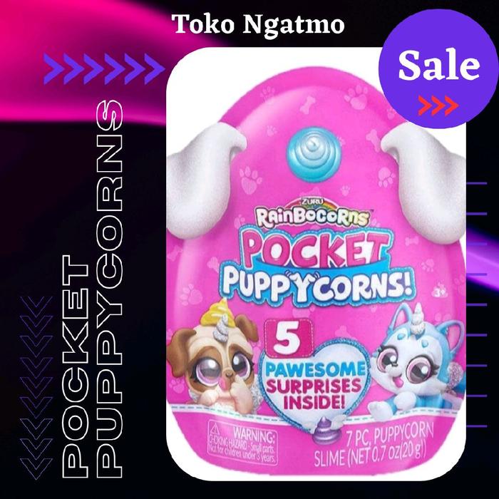 Mainan anak pocket puppycorns zuru rainbocorns