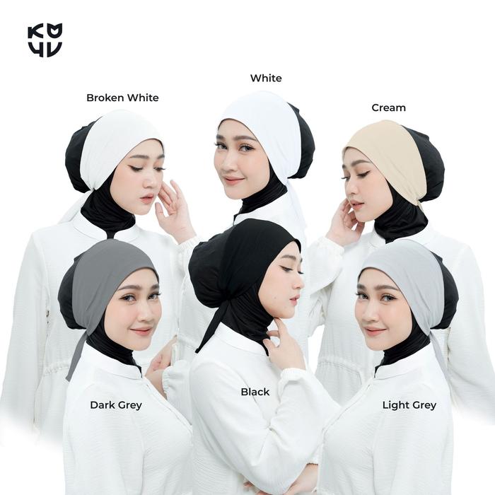Koyu Hijab Iner Bando Tali Affa (use silikon karet premium di dahi inernya) Ciput Rayon