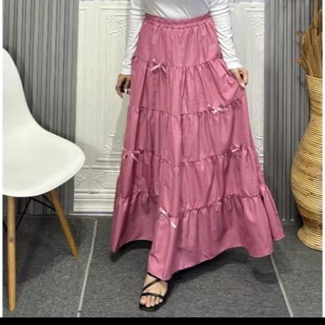 Rubi rok coquette korea style/ coquette maxi skirt