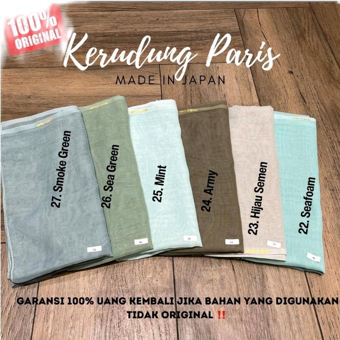 kerudung paris kain jepang asli 100%