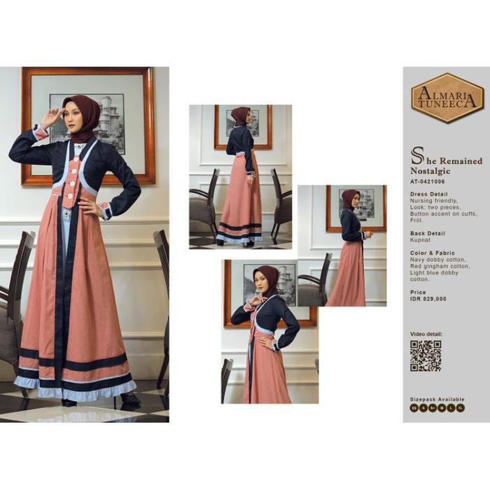 Almari Tuneeca At-0421006 Series April 2021 Gamis Long Dress