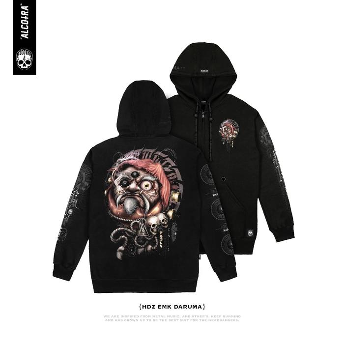 HDZ EMK DARUMA || HOODIE ZIPPER EMAKI DARUMA || HOODIE ZIPPER ALCOTRA