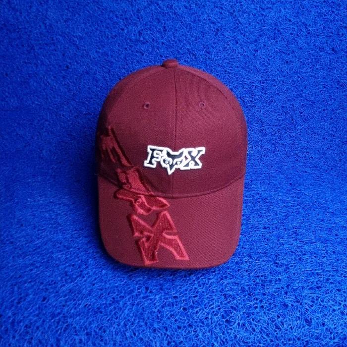 topi FOX racing marun second original