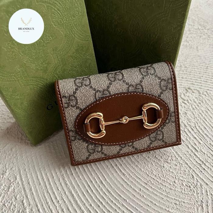 GUCCI HORSEBIT 1955 COMPACT WALLET WOMEN