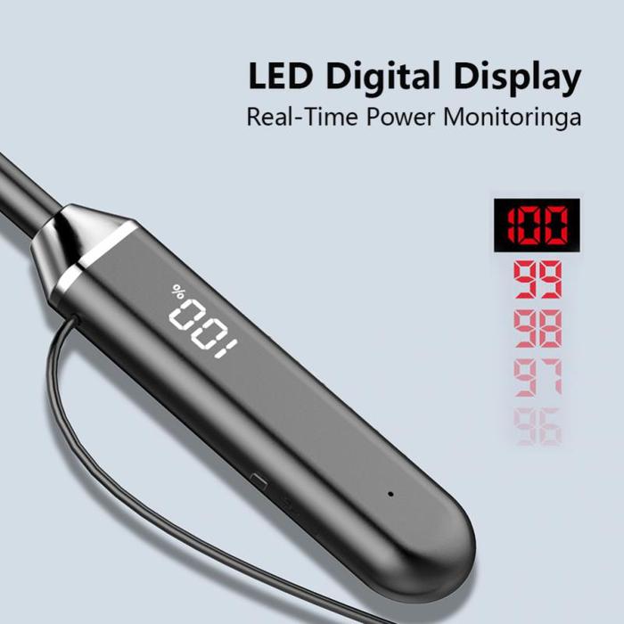 Sport Earbuds Noise Cancel Earbuds Led Digital Display Wireless