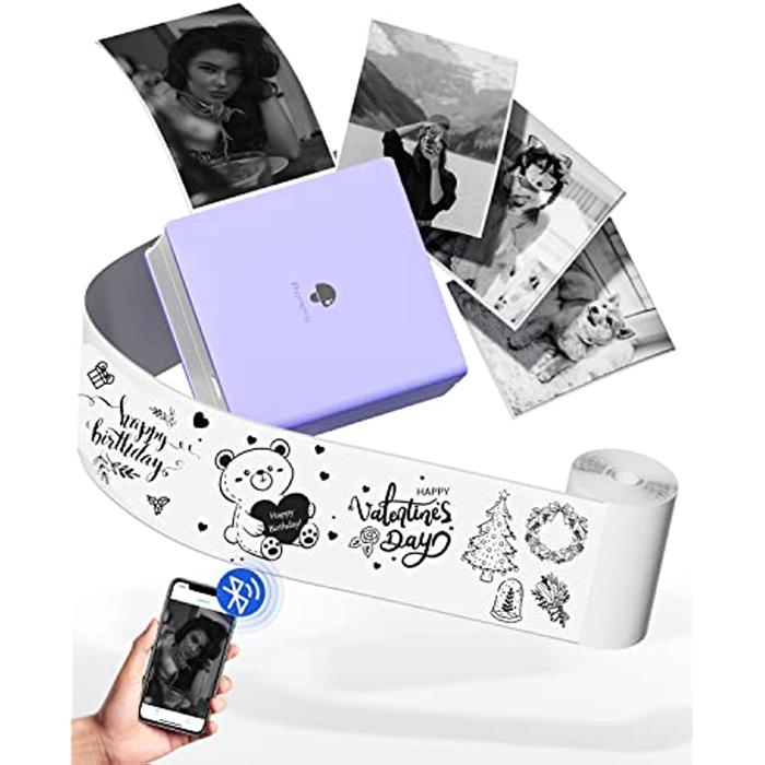 Printer Saku Portabel M02 Printer Foto Termal 2 "Printer Stiker