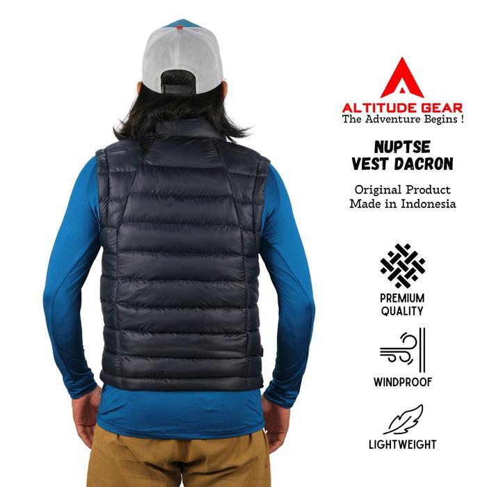 Eiger - Jaket Rompi Pria Puffer Gelembung Parasut Hangat Bodyvest Altitude Gear Nuptse Cowok Keren T