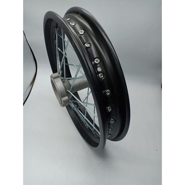 Velg Jari jari 4 tak Ring 14 - Mini Trail 125cc - Velg Belakang- Komplit