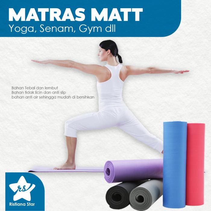 YOGA MATRAS NBR 10MM | SPORT & PILATES MAT | GYM MAT | MATRAS YOGA
