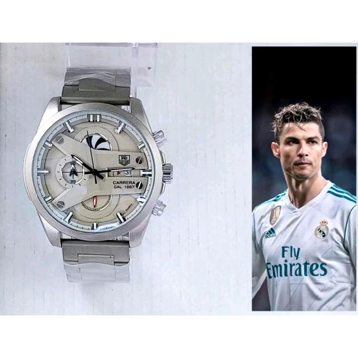 Jam Tangan Pria Gold Tone Carrera Cal. 1887 dengan Tampilan Elegan dan Fungsi Chronograph