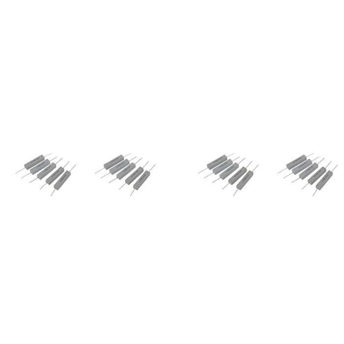 20X 10W 20 Ohm 5% Wirewound Ceramic Cement Resistor 10 Watt