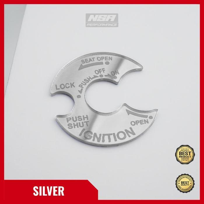 NSA EMBLEM KUNCI MIO GEAR 125 GARNISH KUNCI KONTAK MIO M3 COVER LUBANG KUNCI MOTOR AKSESORIES MIO GE