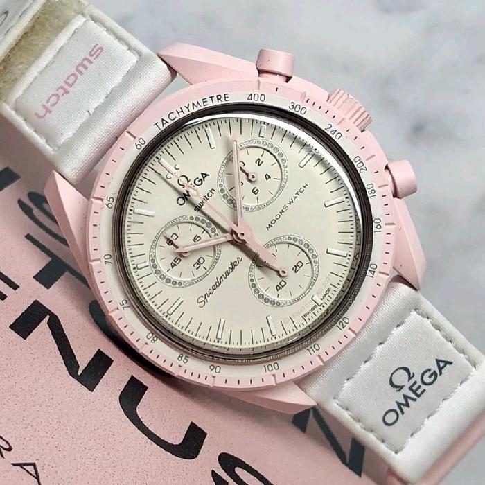 Jam tangan omg x swatch vhenus bioceramic fullset