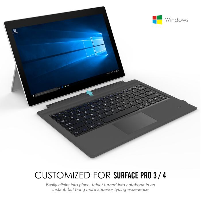 Type Cove for Surface Pro 7 Plus/ Pro 7 /Pro 6/5/4/Surface Go