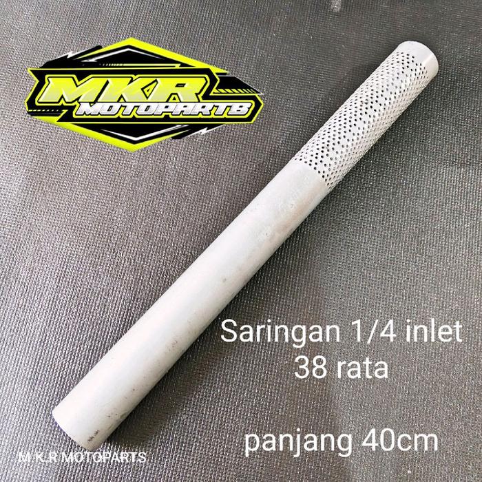 Saringan Knalpot 1/4 Inlet 38 Copy CMS TZM Tsugigi panjang 40cm universal