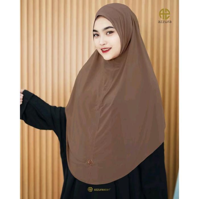 Azzura Bergo Kerudung Instant Selina Hijab Instan Wanita Muslimah Model Terbaru Jilbab Dewasa