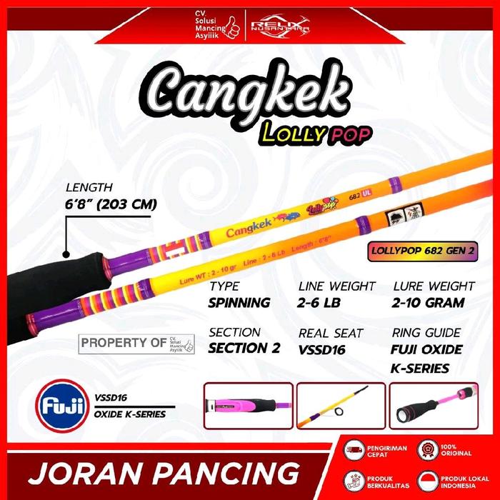 Joran Pancing CANGKEK LOLLYPOP GEN 2 682 UL RELIX NUSANTARA