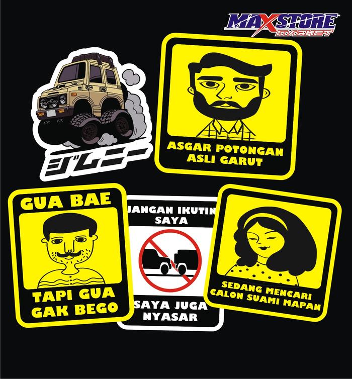 sticker koper / sticker koper culture / kalcer sticker / jimny sticker /  kalcer sticker pack / moko