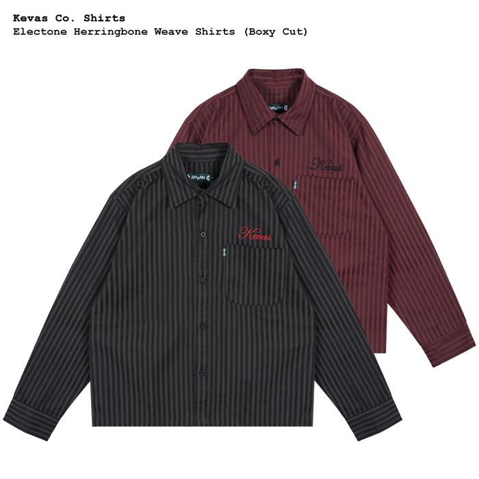 Kevas Electone Herringbone Weave Shirts - Boxy Cut