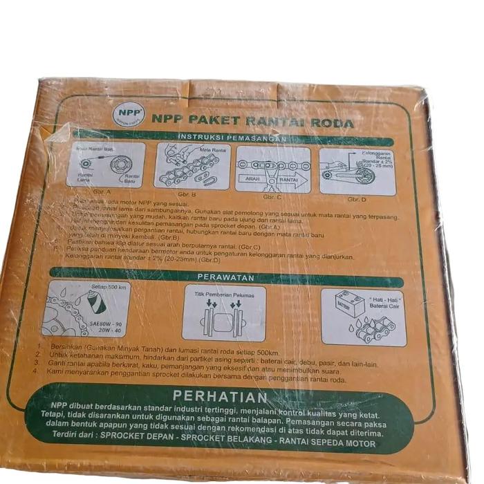 arnacha_king_piston NPP Nippon Parts Paket Rantai Roda C100 Prima Grand Model H1436-2800S-GN5 untuk 
