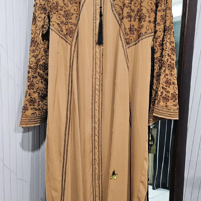 abaya katun mesir Muslim Wanita Gamis Dress Dewasa Syari