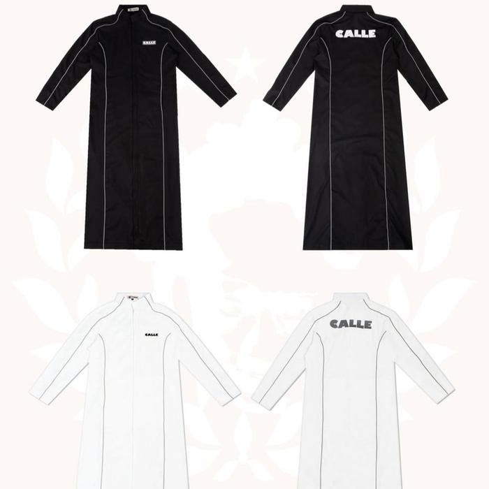 [ORIGINAL] THOBE JUBAH QAMIS CALLE V2 ZIPPER BLACK & WHITE ORIGINAL 100%